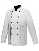 MEN’S LONG SLEEVE CHEF JACKET WITH REFORMED BUTTON